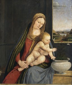 Madonna der Nelken, ca. 1495 von Andrea Solario