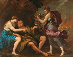 Lot und seine Töchter, 1650er Jahre