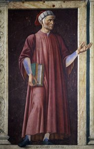 Dante Alighieri aus der Villa Carducci Serie berühmter Männer und Frauen von Andrea del Castagno