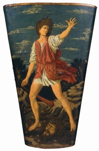 David mit dem Kopf von Goliath