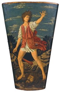 David mit dem Kopf von Goliath, um 1450-55 von Andrea del Castagno