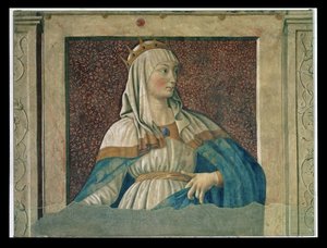 Königin Esther, aus der Villa Carducci Serie berühmter Männer und Frauen, ca. 1450 von Andrea del Castagno