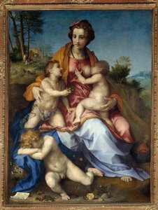 Charité Gemälde von Andrea del Sarto 1518 Paris