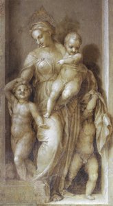 Nächstenliebe - Fresko von Andrea del Sarto