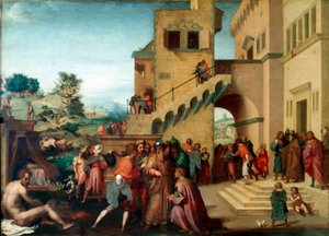 Geschichte von Joseph, Sohn Jakobs: „Joseph deutet die Träume des Pharao“ von Andrea del Sarto