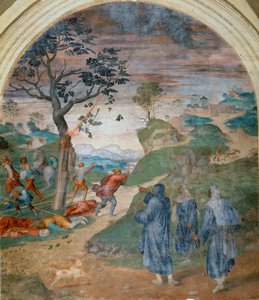 S. Filippo Benizzi bestraft die Lästerer, 1509-1510 von Andrea del Sarto