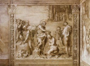 Geschichten von Johannes dem Täufer: Taufe der Massen von Andrea del Sarto