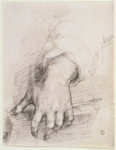 Studie einer Hand für die Madonna der Harfe von Andrea del Sarto