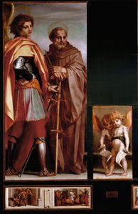 Vallombrosa-Altarbild: St. Michael und Giovanni Gualberto, Seitenpaneele von Andrea del Sarto