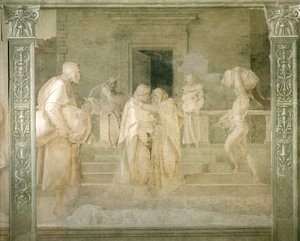 Besuch der Jungfrau bei Elisabeth (Detail) von Andrea del Sarto