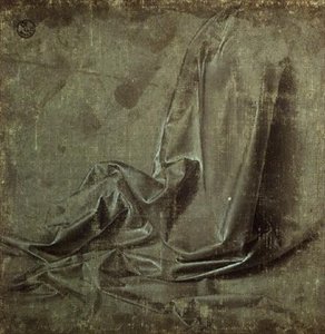 Draperiestudie von Andrea del Verrocchio