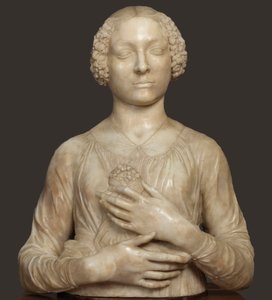 Dame mit einem Blumenstrauß, ca. 1475