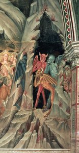 Der Abstieg in die Vorhölle, aus der spanischen Kapelle von Andrea di Bonaiuto (fl.1343 77)