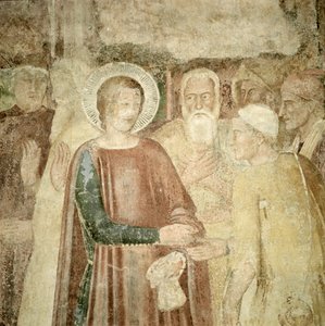 Detail von St. Ranieri im Heiligen Land, Mitte des 14. Jahrhunderts von Andrea di Bonaiuto
