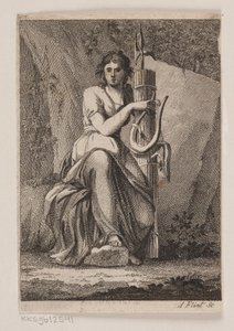 Eine Frau mit Lyra und Fasces von Andreas Flint