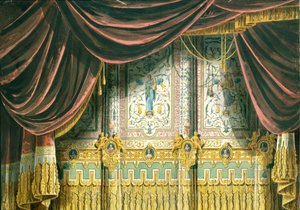 Skizze für den Vorhang des Michael-Theaters in Sankt Petersburg