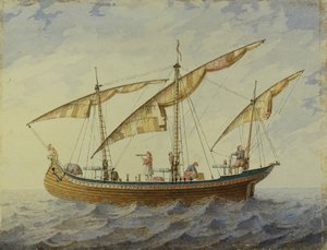 Bühnenbild für das Ballett Corsair von A. Adam, 1863