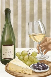 Wein und Käse genießen