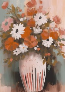 Lebendige Blumenvase