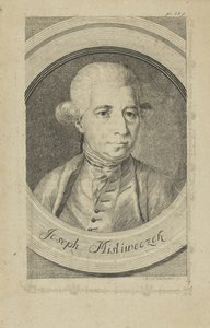 Porträt des Komponisten Josef Myslivecek von Andreas Niederhofer