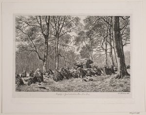 Langdysse bei Gunderslevholm Wald von Andreas Peter Madsen