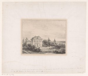 Haus von Herrn Rutgers in Beek von Andreas Schelfhout