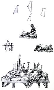 Die Tafeln aus dem zweiten Buch der De Humani Corporis Fabrica von Andreas Vesalius