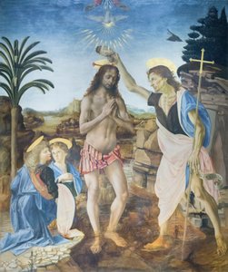 Die Taufe Christi von Andreea & Vinci Leonardo da (1452 1519) Verrocchio