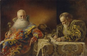 Ein Edikt wird geschrieben von Andrei Andreevich Karelin
