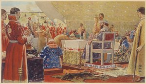 Das Festmahl des Zaren Alexei I. Michailowitsch von Andrei Petrovich Ryabushkin