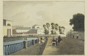 Das Apraksin-Haus am Fluss Fontanka, 1821-1822