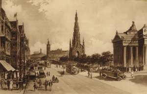 Edinburgh: Princes Street vom Mound aus
