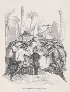 Freunde, der Weise legt seinen Ruhm ins gute Essen aus Szenen aus dem Privaten..., ca. 1837-47