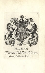 Wappen und Kamm des edlen Thomas Holles Pelham von Andrew Johnston