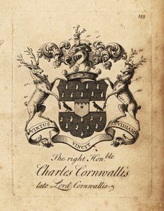 Wappen des Hochwohlgeborenen Charles Cornwallis, Lord Cornwallis, 4. Baron Cornwallis