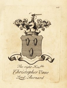 Wappen des Hochwohlgeborenen Christopher Vane, Lord Bernard