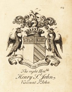 Wappen des Hochwohlgeborenen Henry St von Andrew Johnston