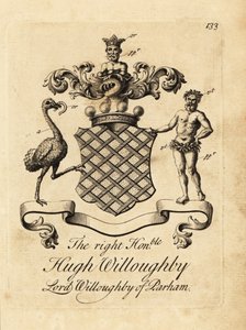 Wappen des hochverehrten Hugh Willoughby, Lord Willoughby of Parham von Andrew Johnston