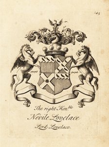 Wappen des Hochwohlgeborenen Nevile Lovelace, Lord Lovelace, 6. Baron Lovelace