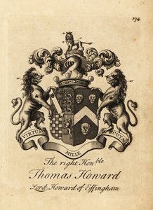 Wappen des hochverehrten Thomas Howard, 2. Earl of Effingham, Lord Howard of Effingham von Andrew Johnston