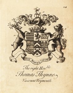 Wappen des hochverehrten Thomas Thynne, 2. Viscount Weymouth