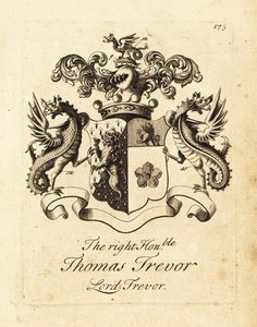 Wappen des hochverehrten Thomas Trevor, Lord Trevor
