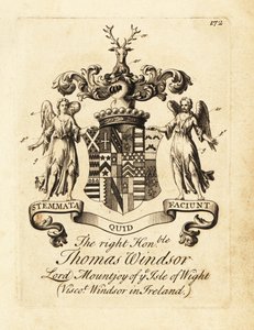 Wappen des hochverehrten Thomas Windsor, Lord Mountjoy von der Isle of Wight von Andrew Johnston