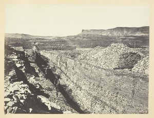 Brennender Felsenschnitt, Green River Valley von Andrew Joseph Russell