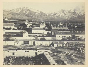 Salt Lake City, Camp Douglas und Wasatch Mountains im Hintergrund von Andrew Joseph Russell