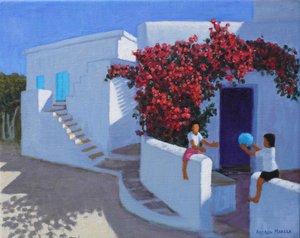 Ballspiel, Samos, Griechenland, 2022 von Andrew Macara
