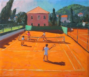Sandplatz-Tennis, Lapad, Kroatien, 2012