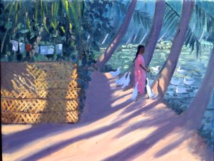 Enten füttern, Kerala, Indien von Andrew Macara