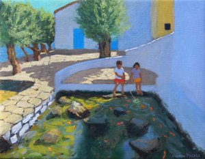 Fischteich, Milos, Griechenland