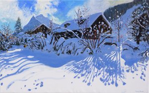 Frischer Schnee, Morzine Village, 2015